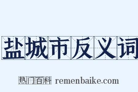 盐城市反义词是什么意思的图片